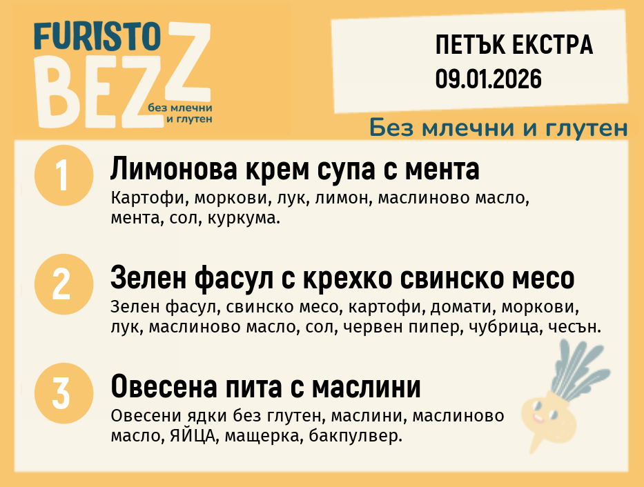 Меню без млечни и глутен Екстра 09.01 200гр. 