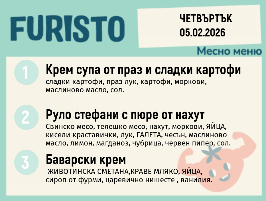 Меню 05.02 месно 200гр.