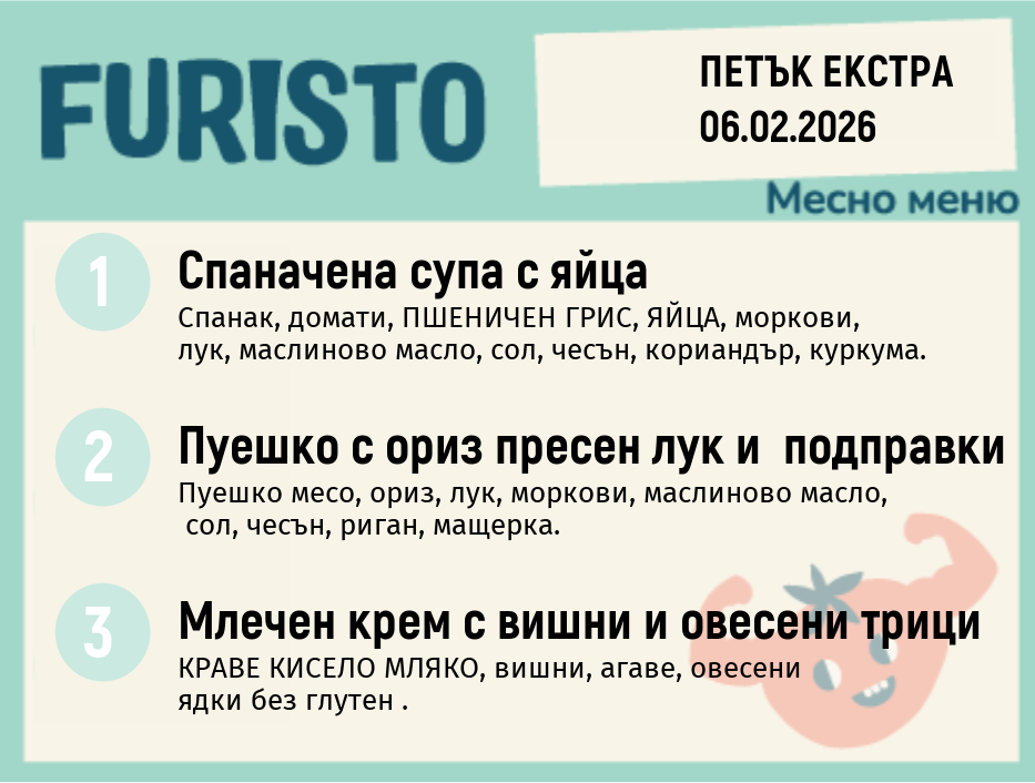 Меню 06.02 Екстра месно 200гр.