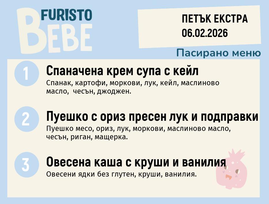 Меню 06.02 Екстра Bebe 200гр. 