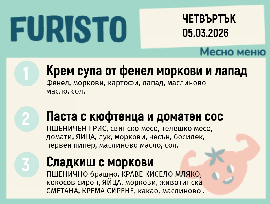 Меню 05.03 месно 200гр.