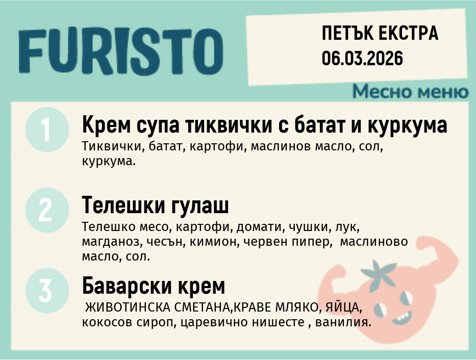 Меню 06.03 Екстра месно 200гр.