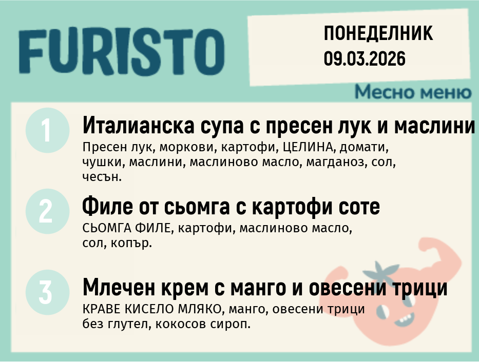 Меню 09.03 месно  200гр.