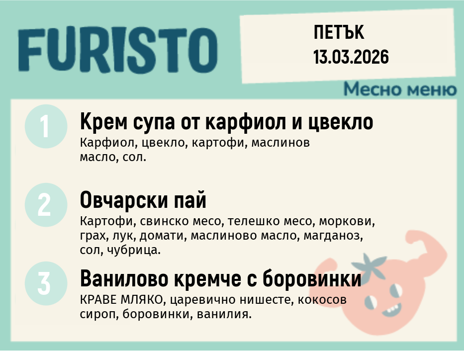 Меню 13.03 месно 200гр.