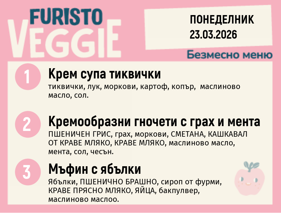 Меню 23.03 безмесно 200гр.