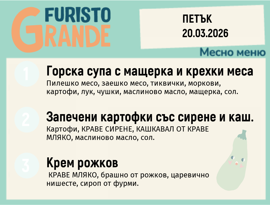 Меню 20.03 месно 300гр.