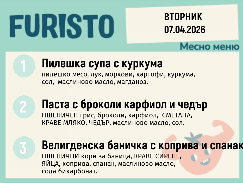 Меню 07.04 месно 200гр. 