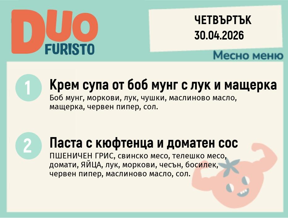 Меню 30.04 DUO 200гр.