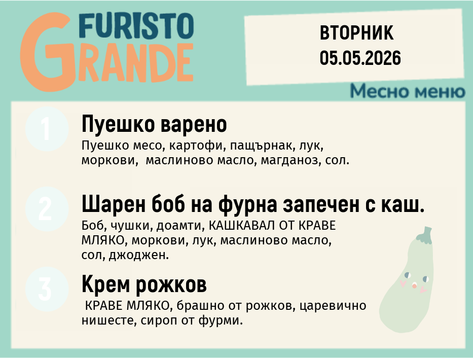 Меню 05.05 месно 300гр. 