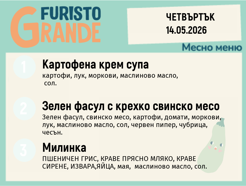 Меню 14.05 месно 300гр.