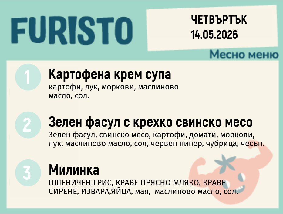 Меню 14.05 месно 200гр.