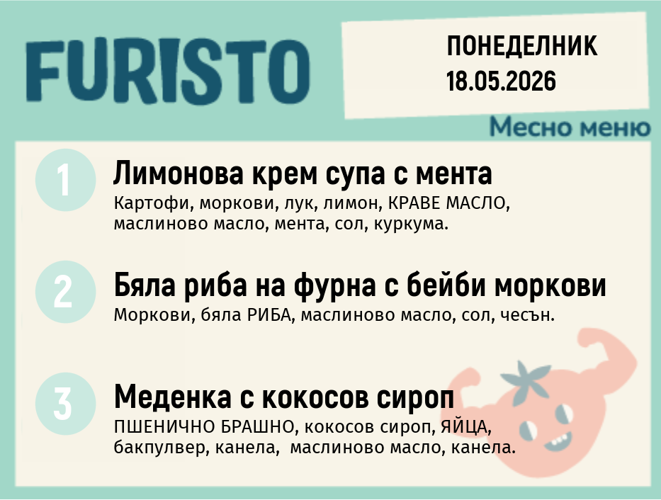 Меню 18.05 месно  200гр.