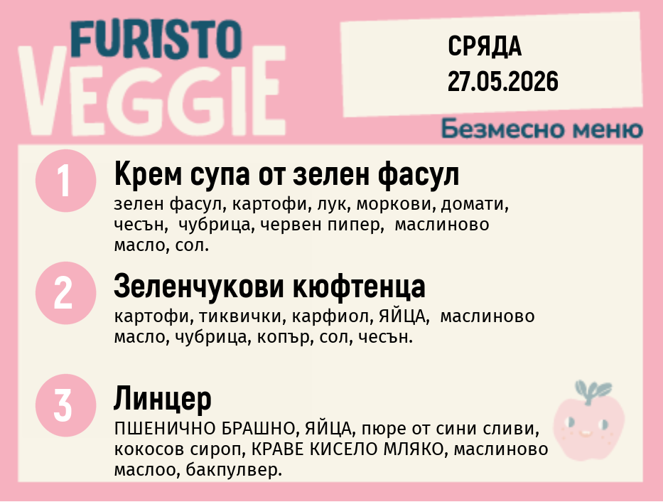 Меню 27.05 безмесно 200гр.