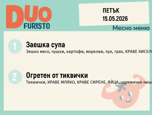 Меню 15.05 DUO 200гр.