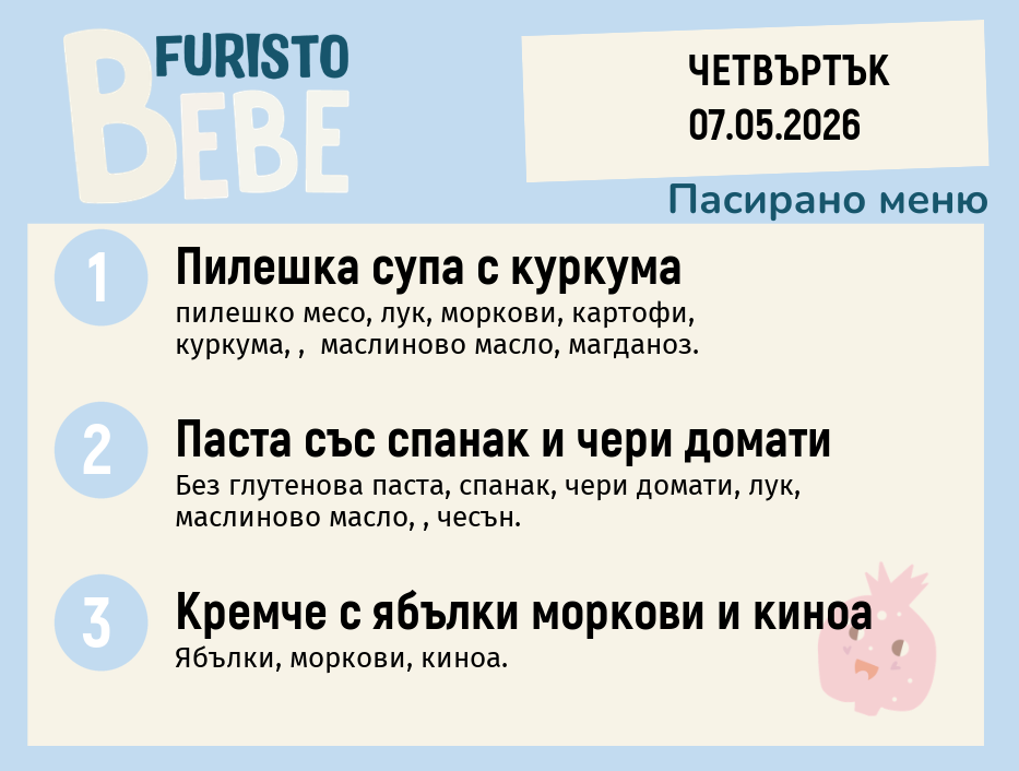 Меню 07.05 Bebe 200гр.