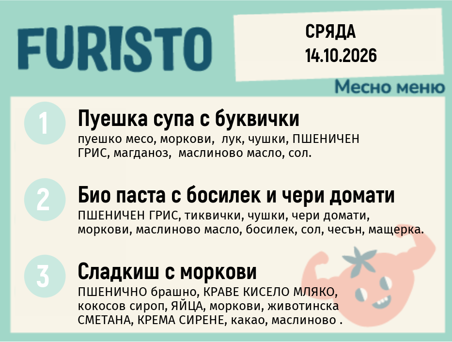 Меню 14.10 месно 200гр.