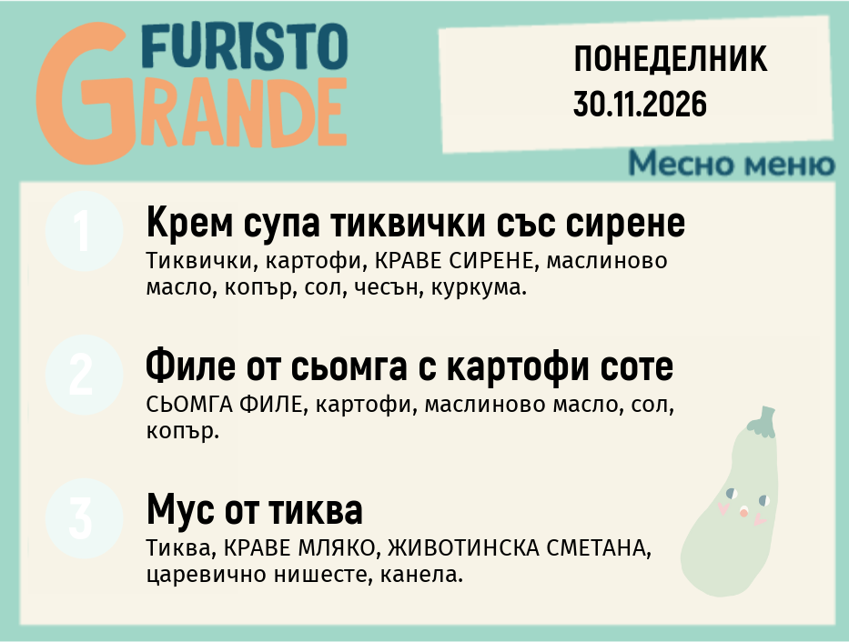 Меню 30.11 месно 300гр.