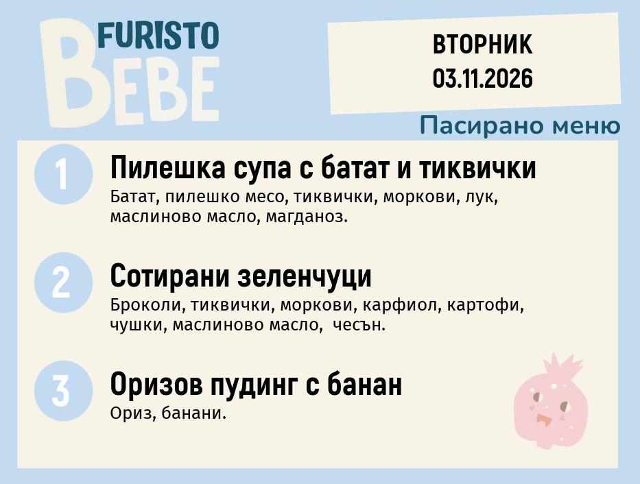 Меню 03.11 Bebe 200гр.
