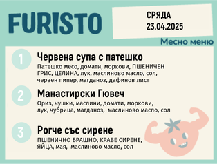Меню 23.04 месно 200гр.