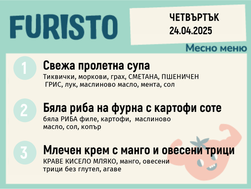 [DY.02.25.4477] Меню 24.04 месно 200гр.