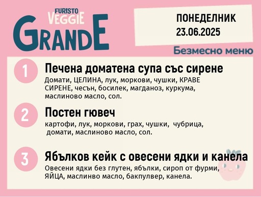 [DY.05.25.5309] Меню 23.06 безмесно 300гр. 