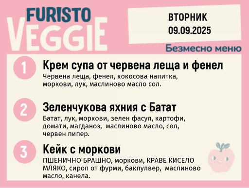 [DY.08.25.6355] Меню 09.09 безмесно 300гр.