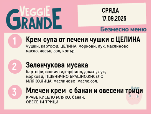 [DY.08.25.6369] Меню 17.09 безмесно 300гр. 