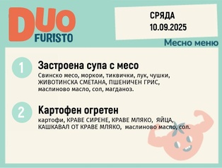 Меню 10.09 DUO 200гр.