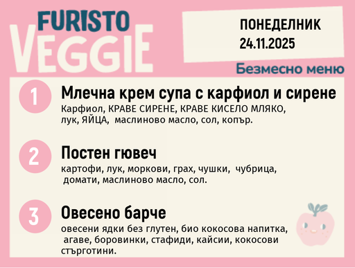 [DY.10.25.7071] Меню 24.11 безмесно 200гр.