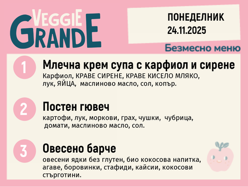 [DY.10.25.7167] Меню 24.11 безмесно 300гр.