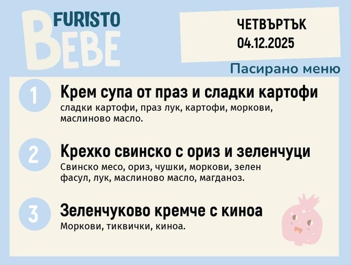 [DY.11.25.7839] Меню 04.12 Bebe 200гр.