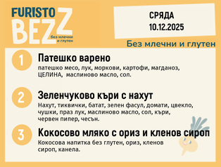 Меню без млечни и глутен 10.12  200гр.