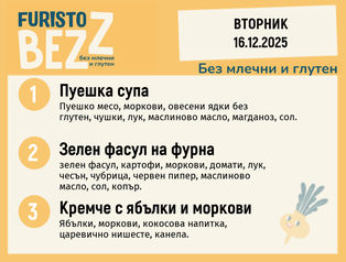 Меню без млечни и глутен 16.12  200гр. 