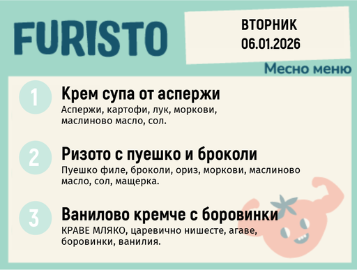 [DY.12.25.8130] Меню 06.01 месно 200гр.