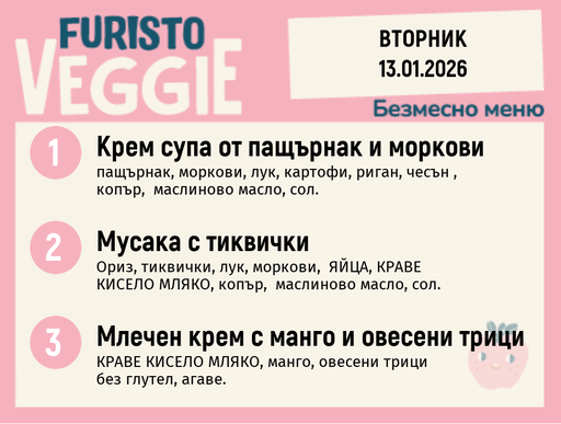 [DY.12.25.8141] Меню 13.01 безмесно  200гр.