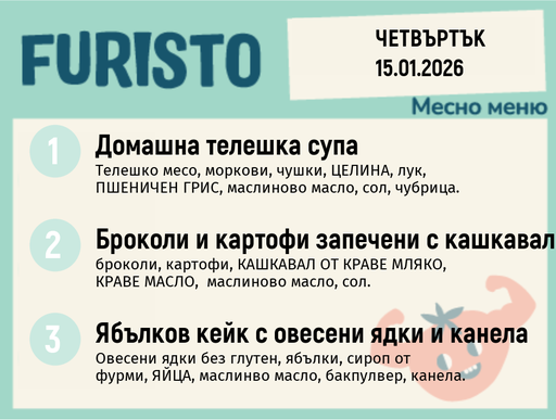 [DY.12.25.8146] Меню 15.01 месно 200гр.