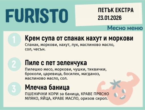 [DY.12.25.8162] Меню 23.01 Екстра месно 200гр.