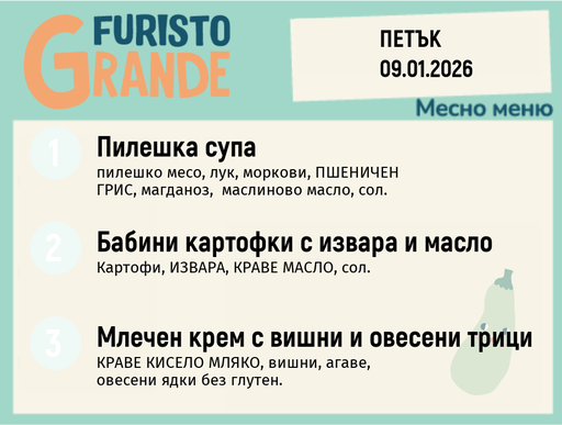 [DY.12.25.8232] Меню 09.01 месно 300гр.