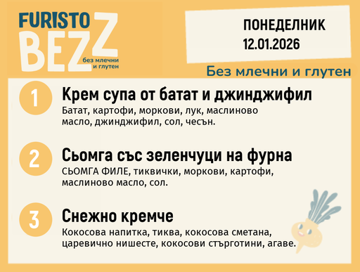 [DY.12.25.8385] Меню без млечни и глутен 12.01  200гр.