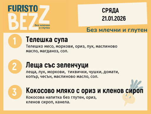 [DY.12.25.8393] Меню без млечни и глутен 21.01  200гр.