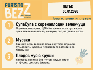 Меню без млечни и глутен 30.01 200гр.