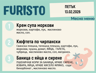 Меню 13.02 месно 200гр.