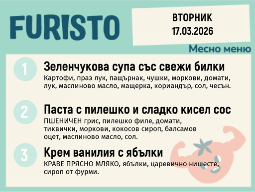 [DY.02.26.9042] Меню 17.03 месно 200гр.