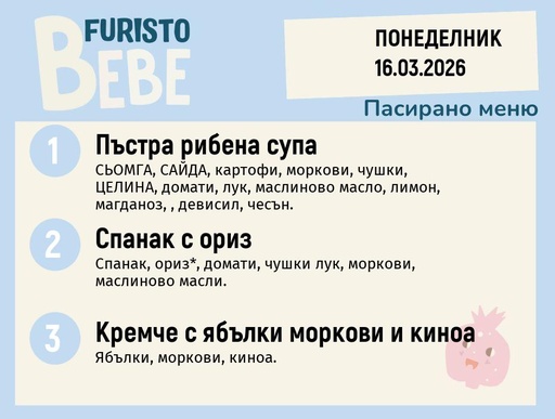 [DY.02.26.9447] Меню 16.03 Bebe 200гр.