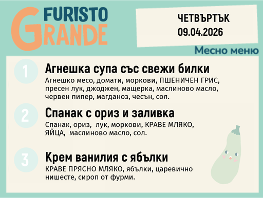 [DY.03.26.9598] Меню 09.04 месно 300гр. 