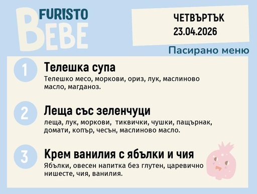 [DY.03.26.9667] Меню 23.04 Bebe 200гр.