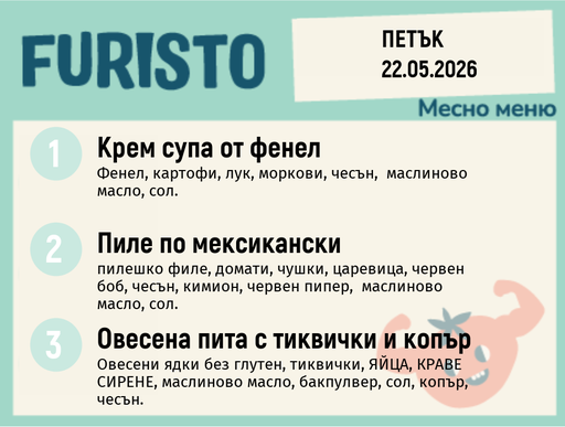 [DY.04.26.9901] Меню 22.05 месно 200гр.