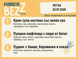Меню без млечни и глутен 03.07 200гр.