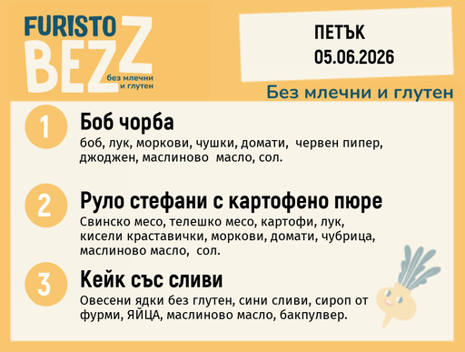 [DY.05.26.10637] Меню без млечни и глутен 05.06 200гр.