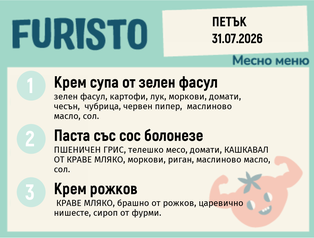 Меню 31.07 месно 200гр.
